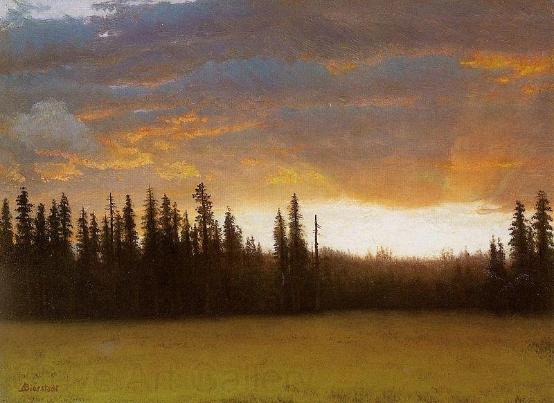 Albert Bierstadt California Sunset Norge oil painting art